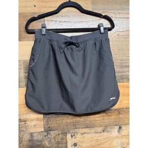Slazenger Womens Black Athletic Skort Golf Tennis Skirt with Pockets Size Small